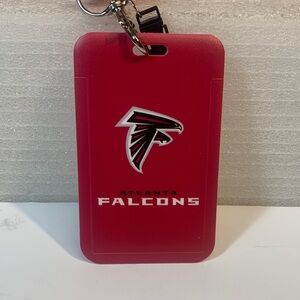 Atlanta Falcons Football 🏈 Red & Black 🆔 holder/keychain 🔑combo Landyard
